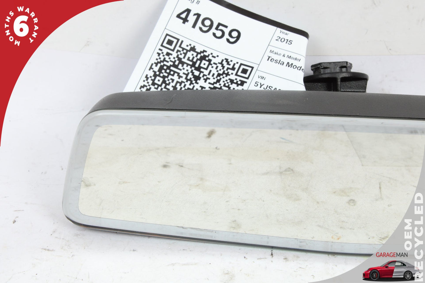 2012-2020 Tesla Model S Front Upper Windshield Rear View Mirror 104148600A OEM