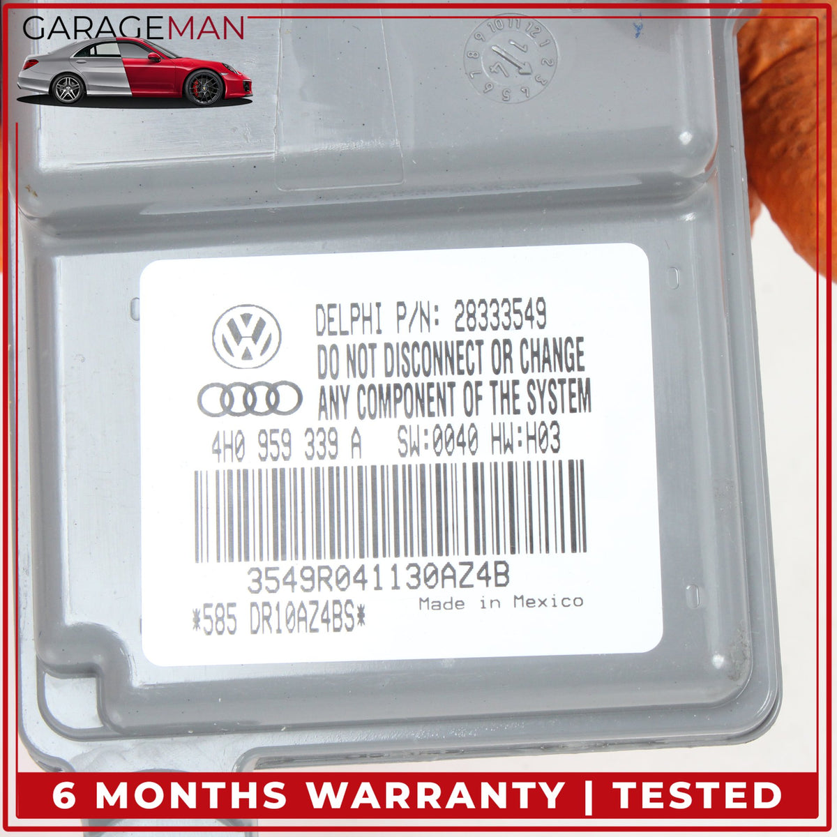 2011-2018 Audi A8 Front Right Seat Occupant Detection Module 4H0959339A OEM
