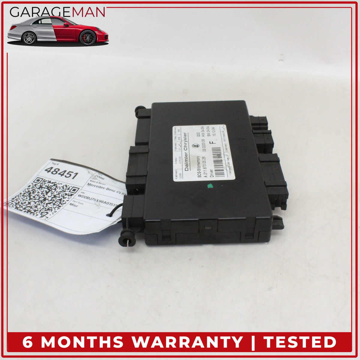 2003-2012 Mercedes W219 CLS500 Front Left Seat Control Module 2118700526 OEM