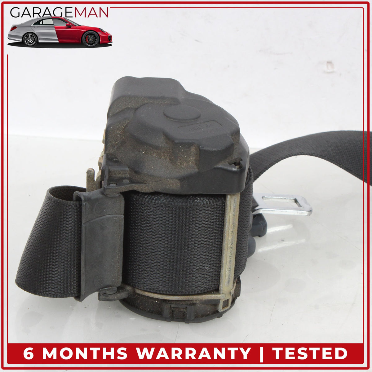 1999-2001 Porsche 911 Carrera Front Right Side Seat Belt Black 99680303403 OEM