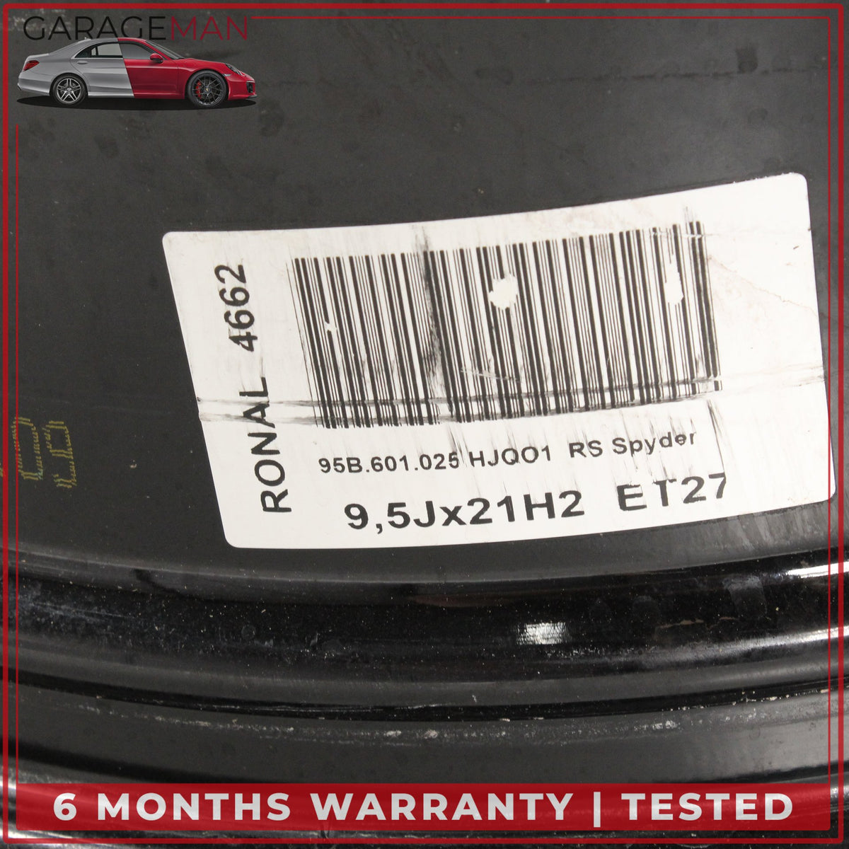 2021-2024 Porsche Macan 95B RS Spyder Design Front Wheel Rim 9.5JX21H2 ET27 OEM