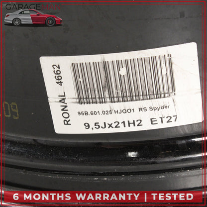 2021-2024 Porsche Macan 95B RS Spyder Design Front Wheel Rim 9.5JX21H2 ET27 OEM