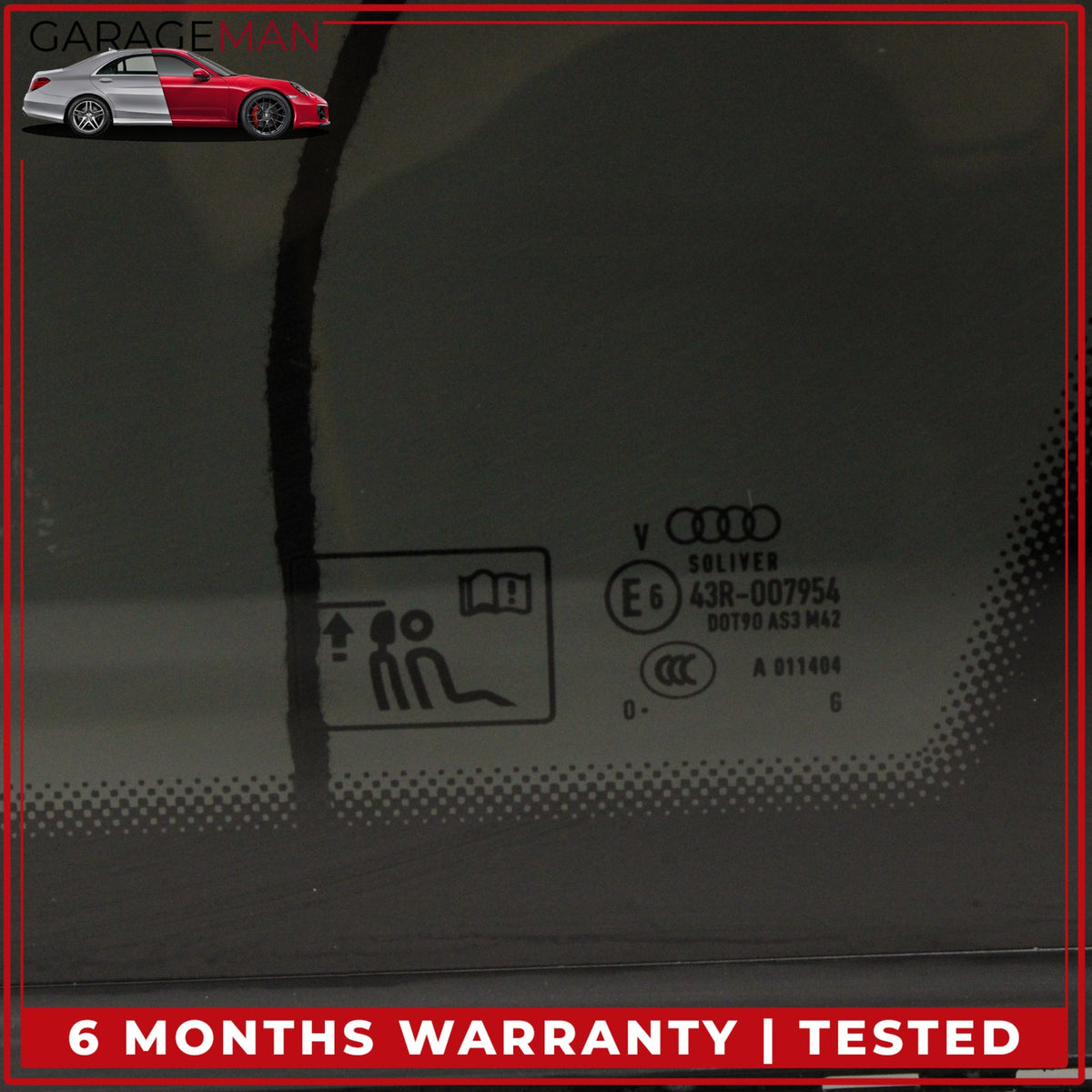 2017-2024 Audi Q7 Rear Right Passenger Side Quarter Window Glass 4M0845298AA OEM