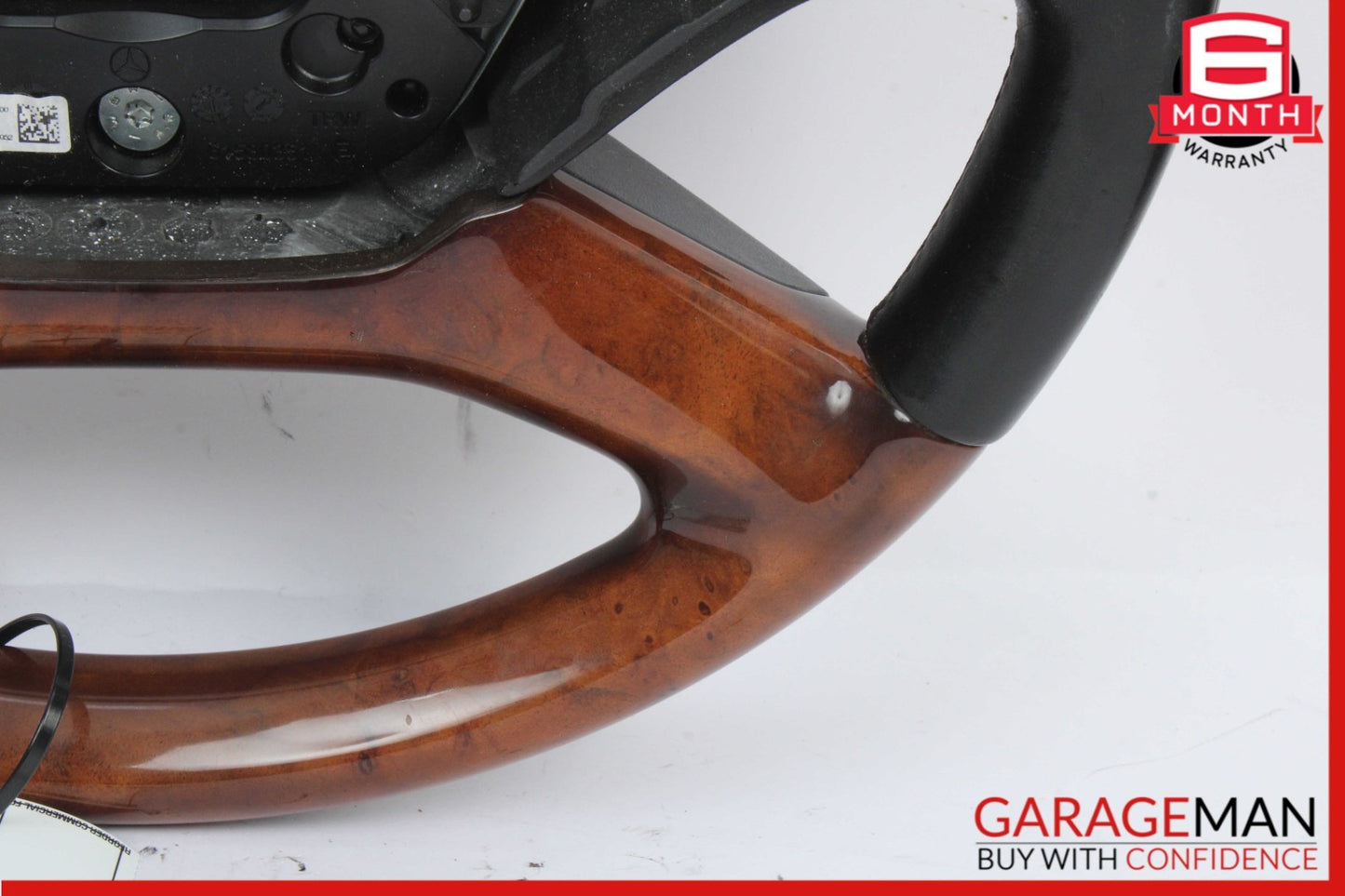 2010-2014 Mercedes-Benz S550 W221 Steering Wheel Wood Trim Black 2219063800 OEM