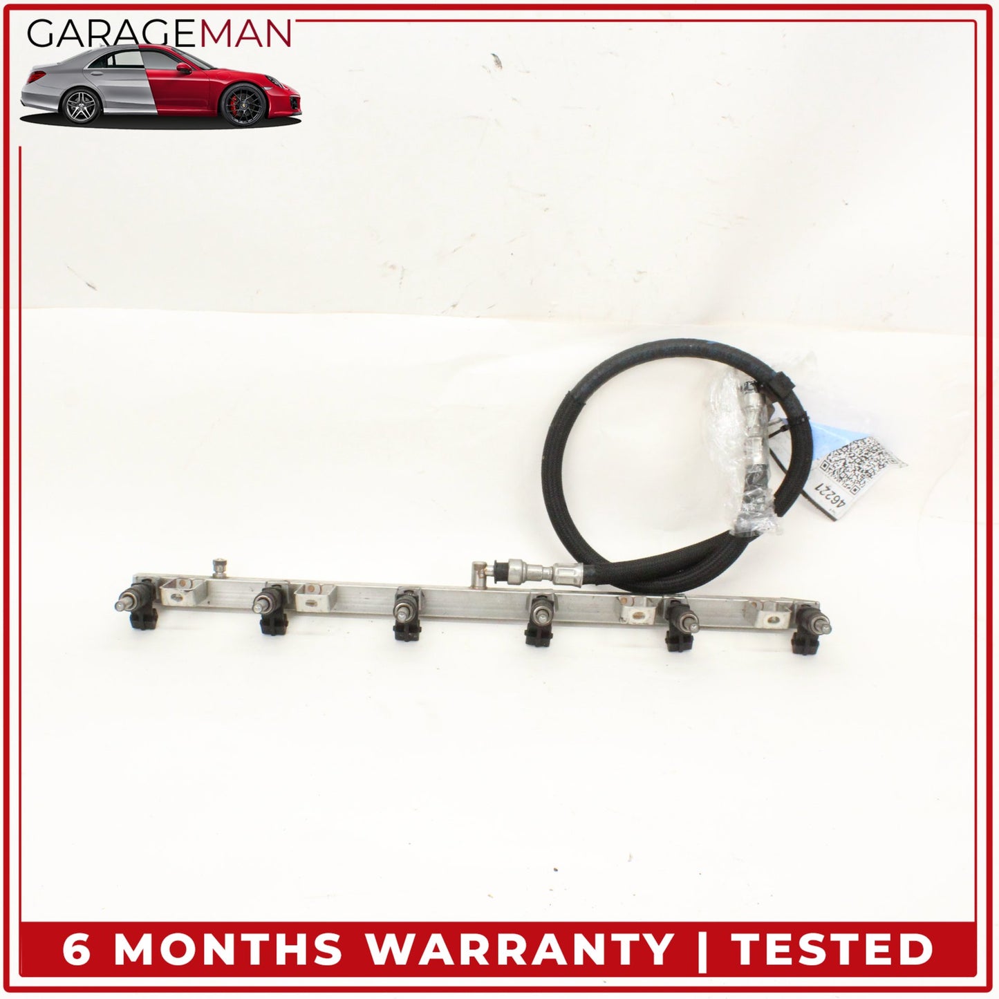 2011-2013 BMW 528i F10 N52 3.0L Fuel Rail w/ Injectors Set 7542541