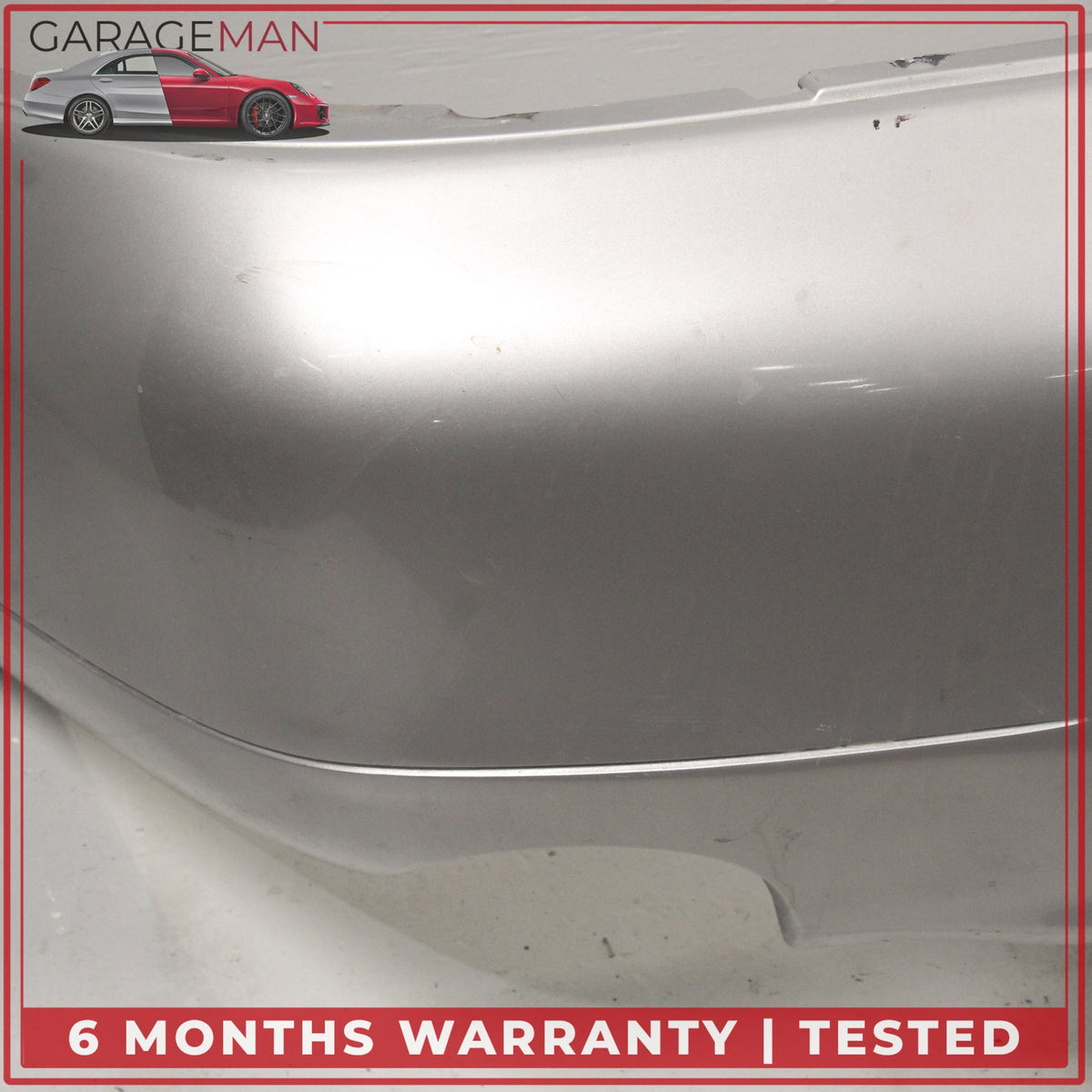 1999-2001 Porsche 911 Carrera 996 Rear Bumper Cover Arctic Silver Metallic OEM