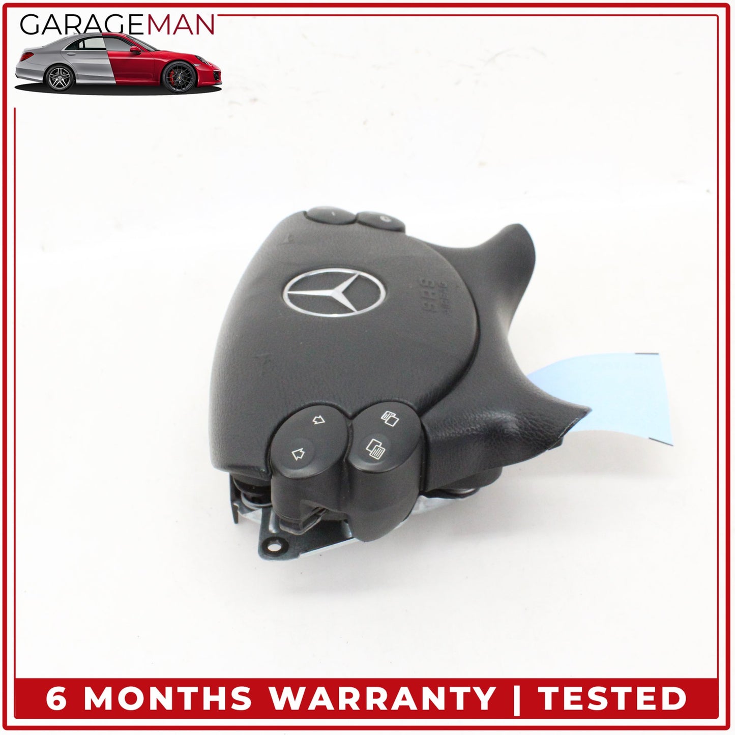 2003-2012 Mercedes W211 E350 Front Left Side Steering Wheel Airbag Black OEM