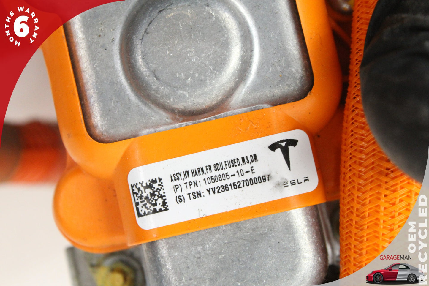 2012-2015 Tesla Model S 85D AWD EV High Voltage Front Fused Small Drive Wiring Harness 105080510E OEM