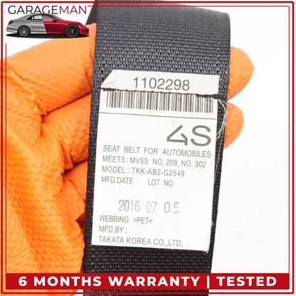 2014-2024 Infiniti Q50 V37 Rear Left Driver Side Seat Belt Seatbelt Black OEM