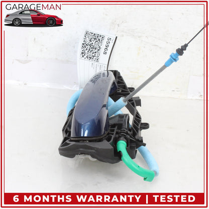 2017-2024 BMW X3 X4 M550i Rear Right Side Exterior Door Handle Blue Metallic OEM