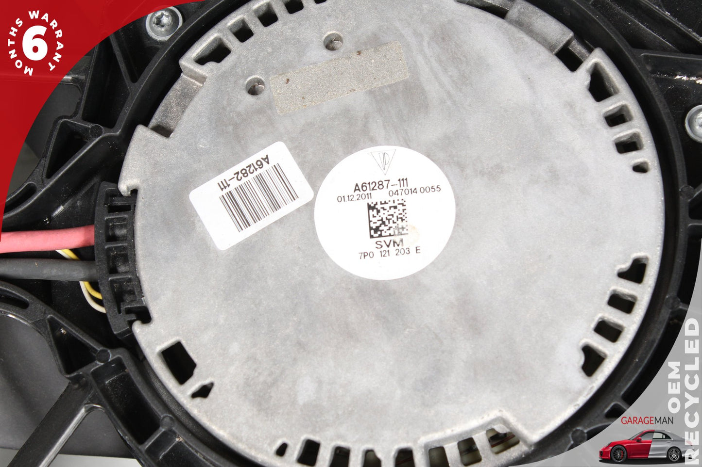 2011-2018 Porsche Cayenne S Hybrid 92A SUV Engine Radiator Cooling Fan Motor Assembly 7P0121203E