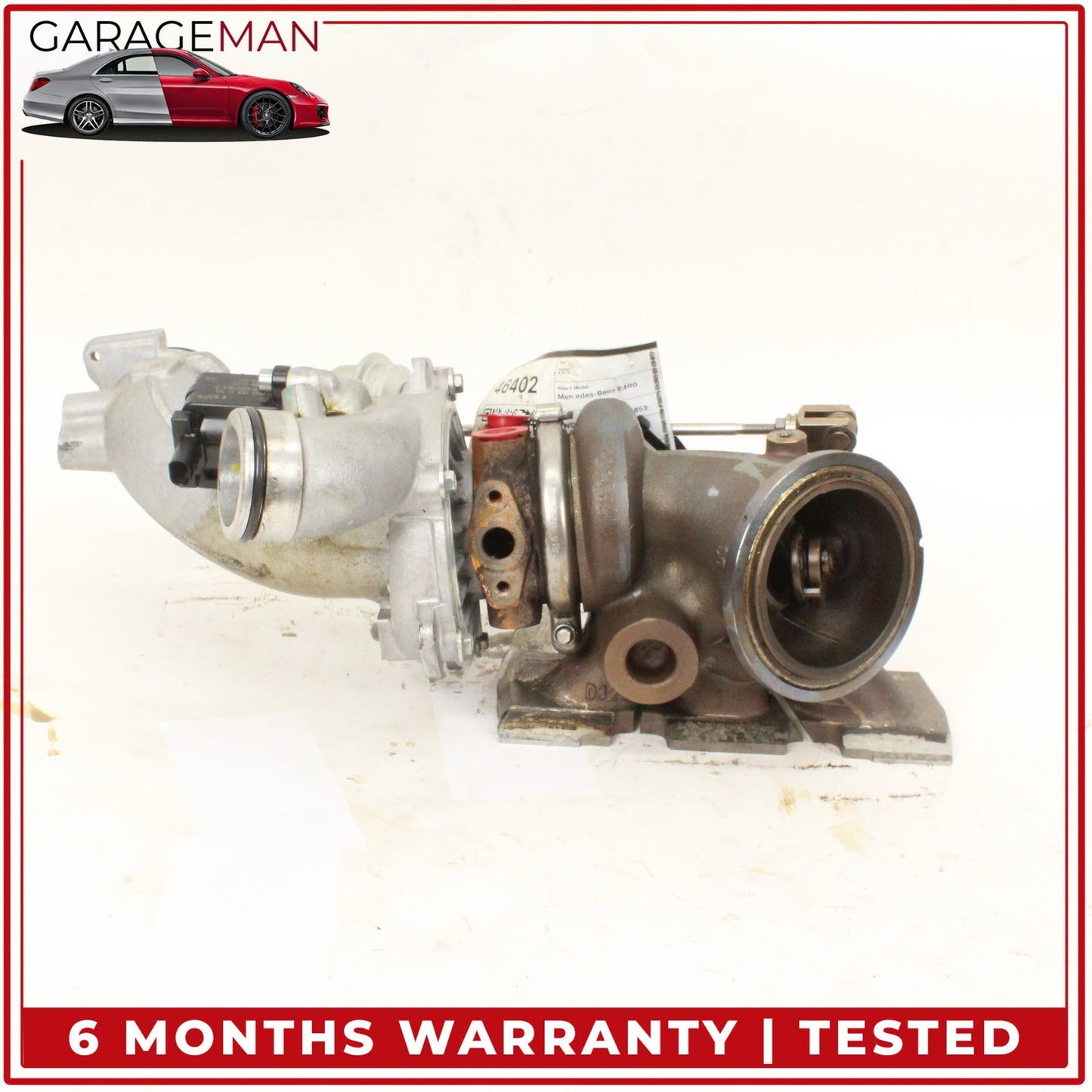 2014-2020 Mercedes W213 E400 M276 Left Turbocharger Turbo Charger Manifold OEM