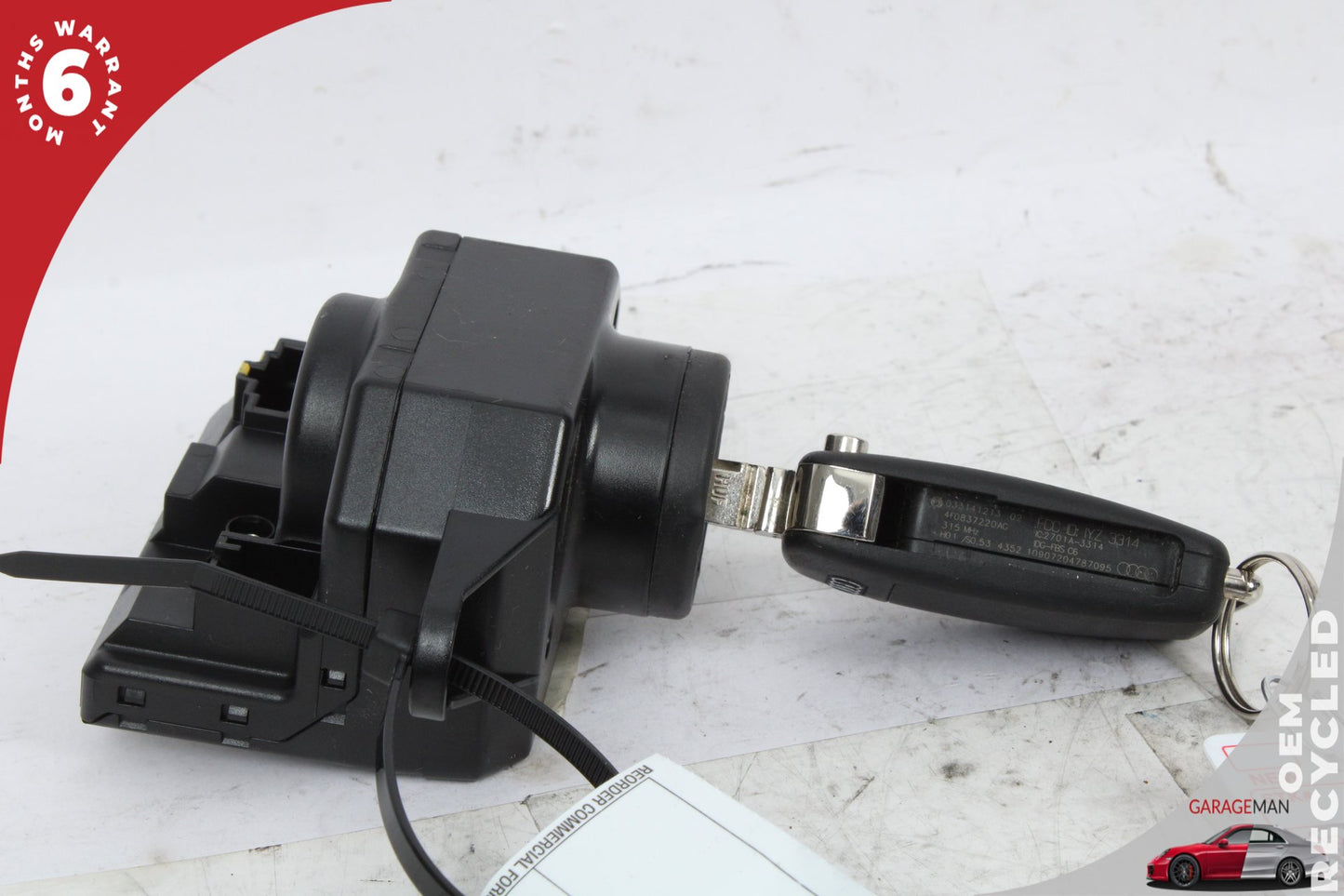 2007-2015 Audi Q7 A6 S6 Ignition Lock Switch Module w/ Key Fob 4F0909131J OEM