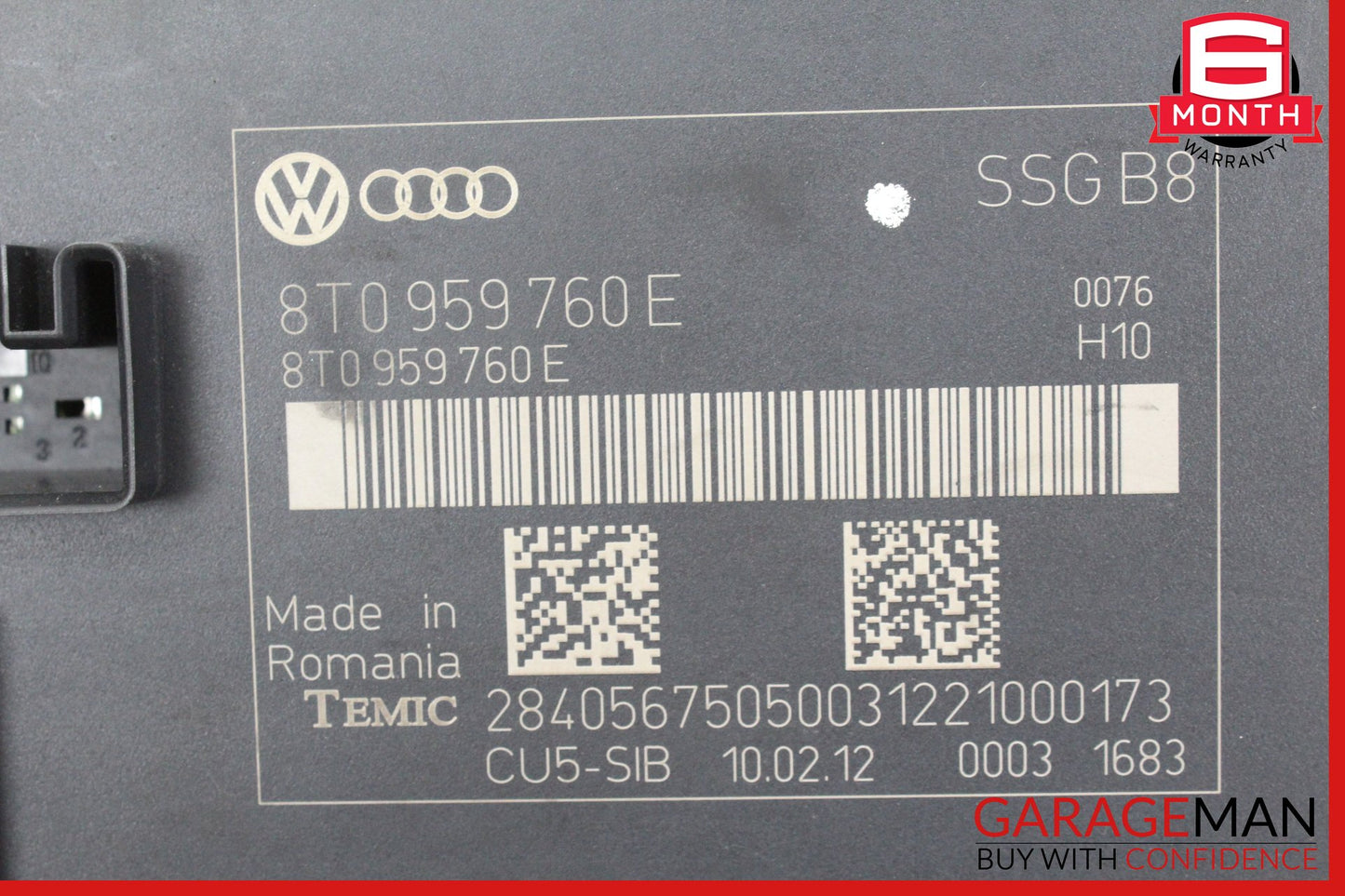12-17 Audi A5 Front Left or Right Side Seat Memory Control Module 8T0959760E OEM
