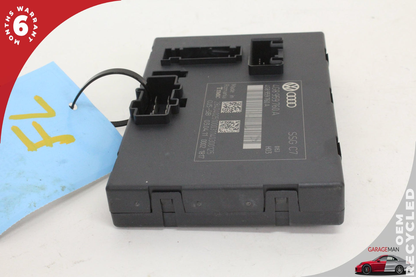 2012-2018 Audi A7 A6 Front Left Side Seat Control Module Unit 4G8959760A OEM