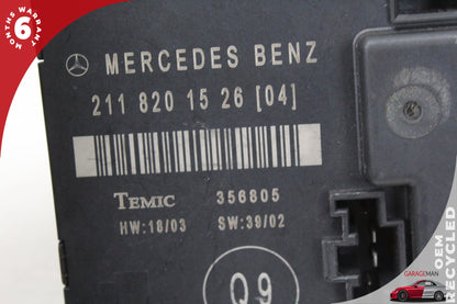 2003-2006 Mercedes W211 E500 Rear Left Side Door Control Module 2118201526 OEM