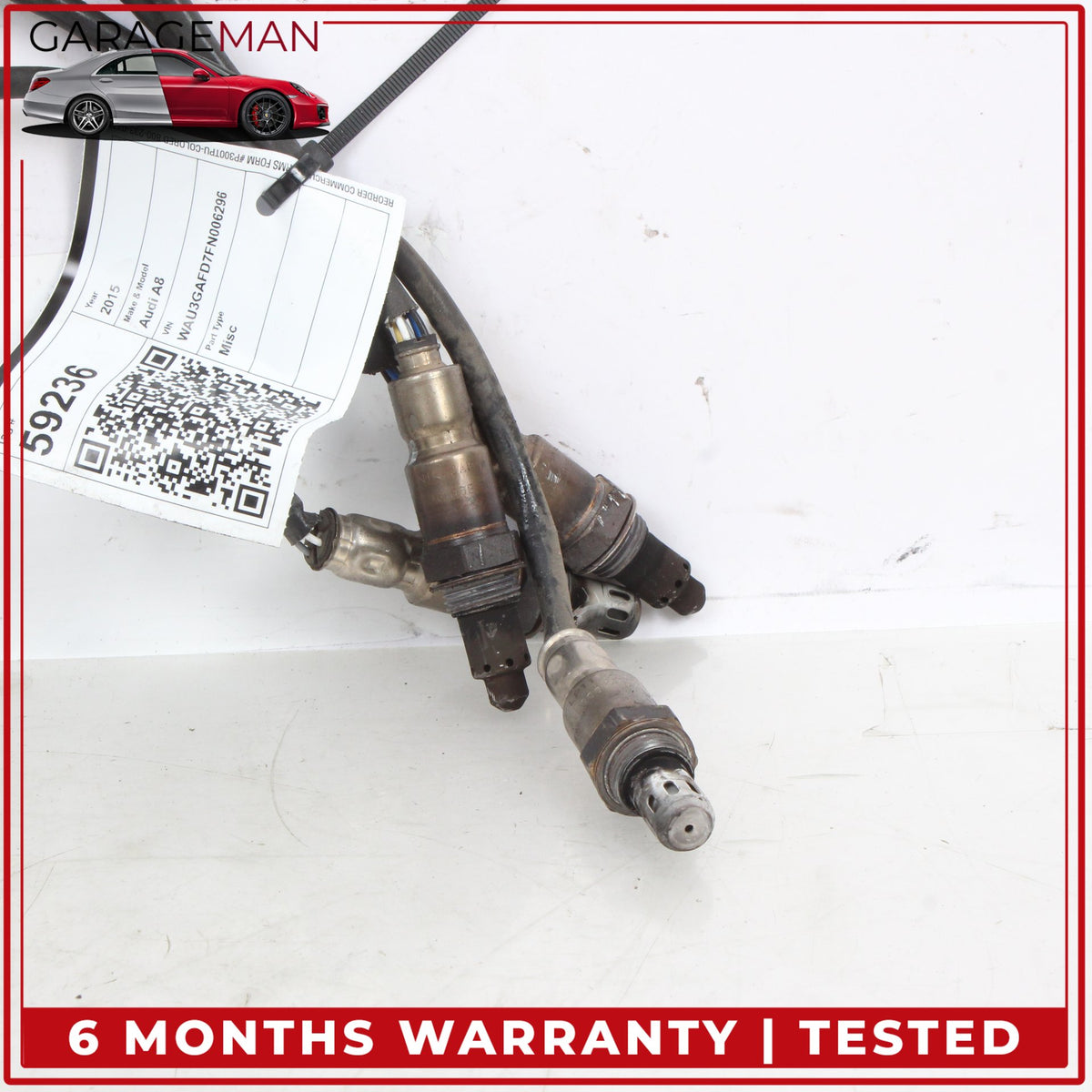 2013-2018 Audi A8 3.0L Oxygen O2 Lambda Sensor Set of 4 4H0906265D OEM