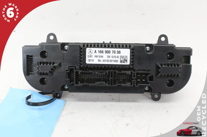 12-19 Mercedes-Benz GL450 X166 A/C Heater Climate Control Switch 1669007008