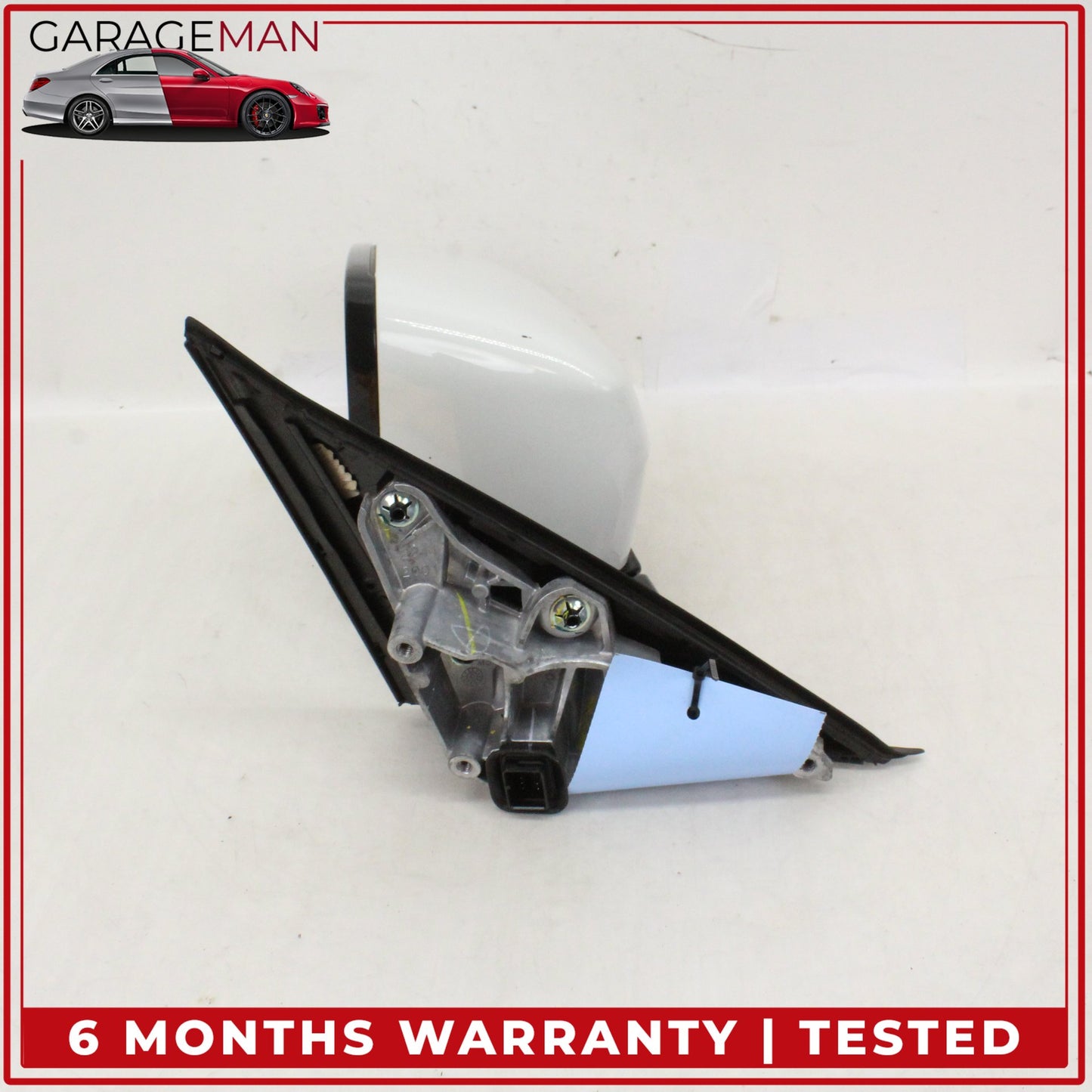 2019-2025 BMW 330i Front Left Driver Side Door Rear View Mirror White OEM