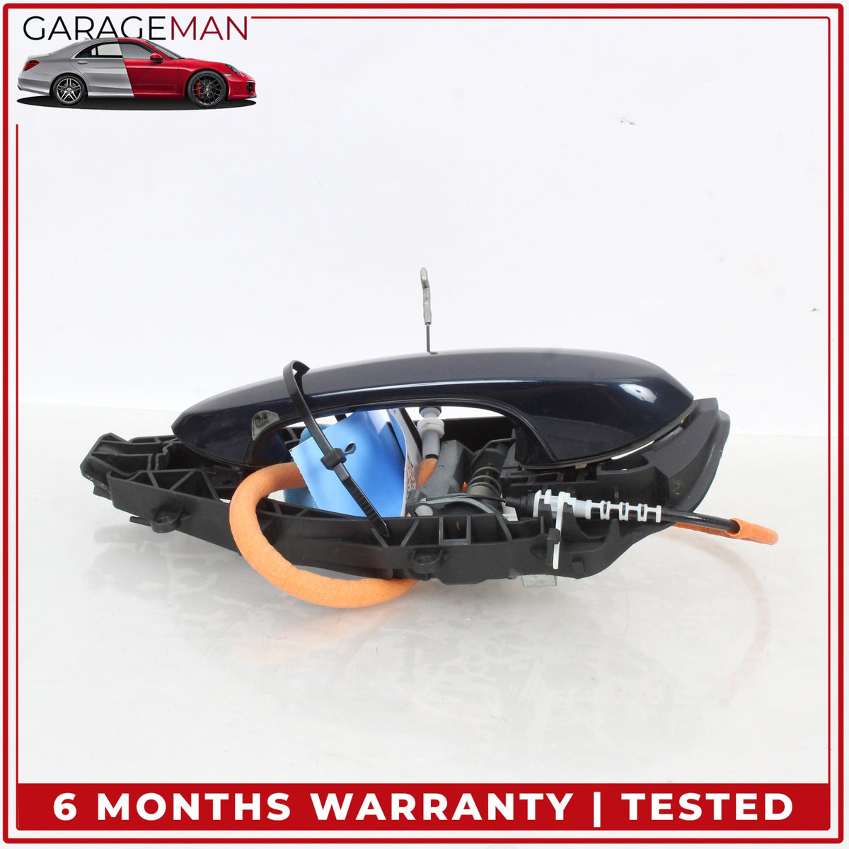 2017-2026 BMW 530e Rear Left Exterior Door Handle Imperial Blue Metallic OEM