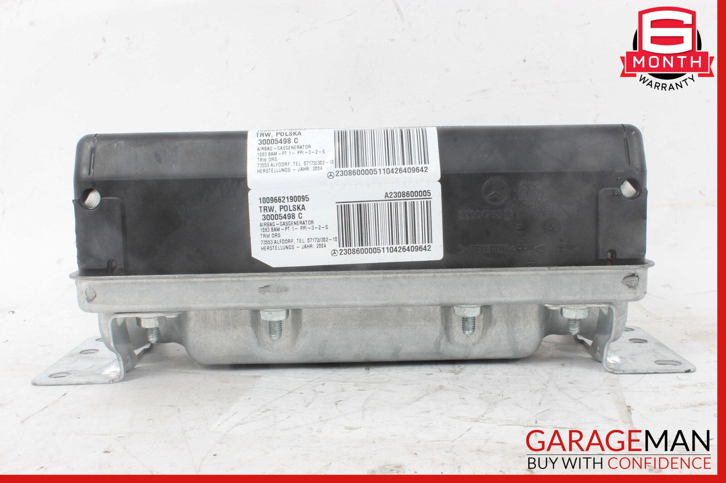 03-12 Mercedes R230 SL500 SL550 SL65 Front Passenger Side Dash Airbag Air Bag