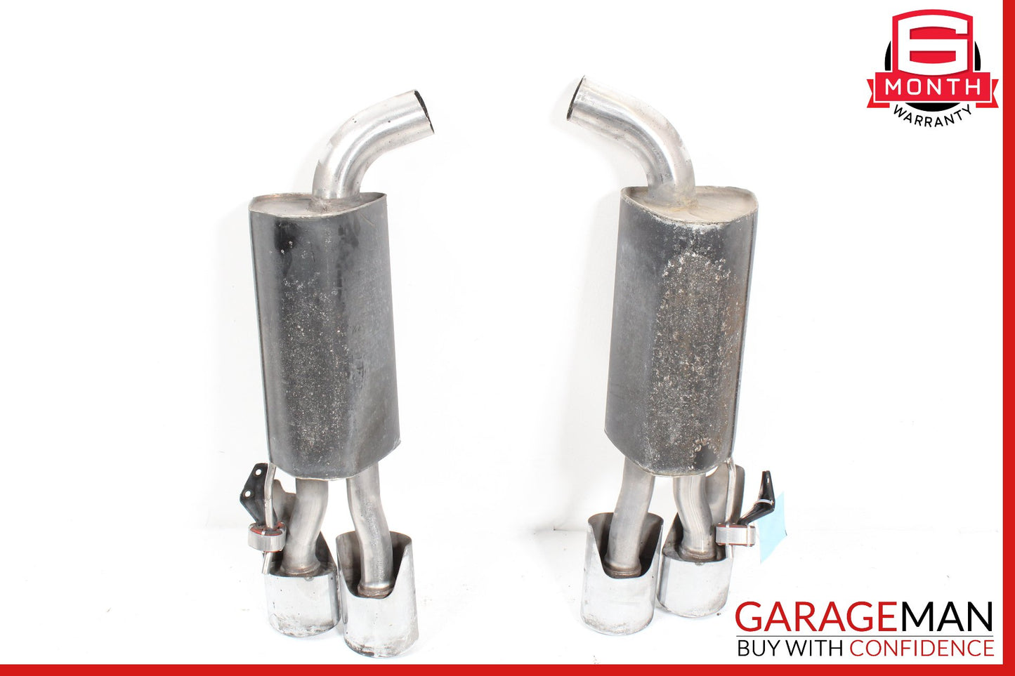 2003-2006 Mercedes-Benz S55 AMG W220 Exhaust Muffler Quad Tips Left & Right OEM
