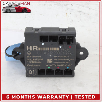 2008-2018 Mercedes W212 E400 Rear Right Side Door Control Module 2129008427 OEM
