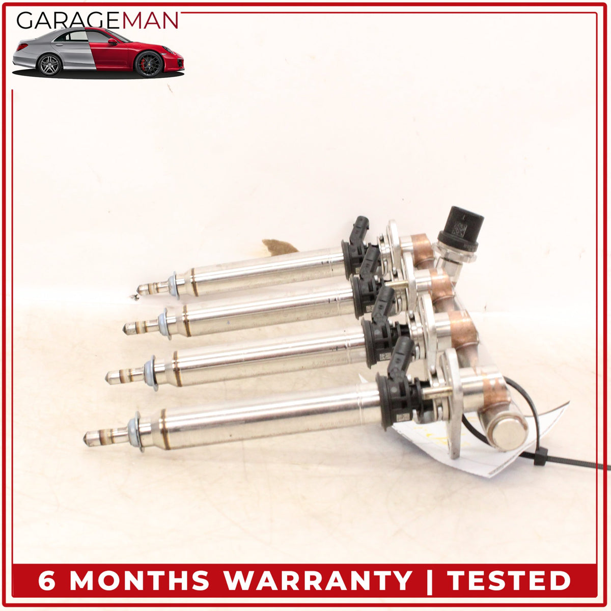 2015-2023 Mercedes W205 C63 AMG Right Side Fuel Rail Line w/ Injectors OEM