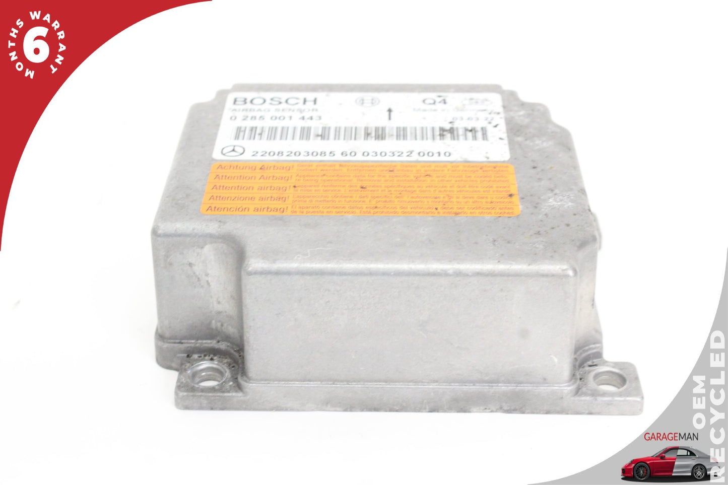 2000-2006 Mercedes W220 S55 AMG Airbag Air Bag Sensor Module 2208203085 OEM
