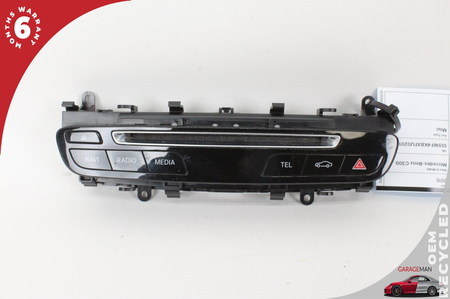 2015-2019 Mercedes W205 C300 Center Dash Hazard Control Switch 2059055201 OEM