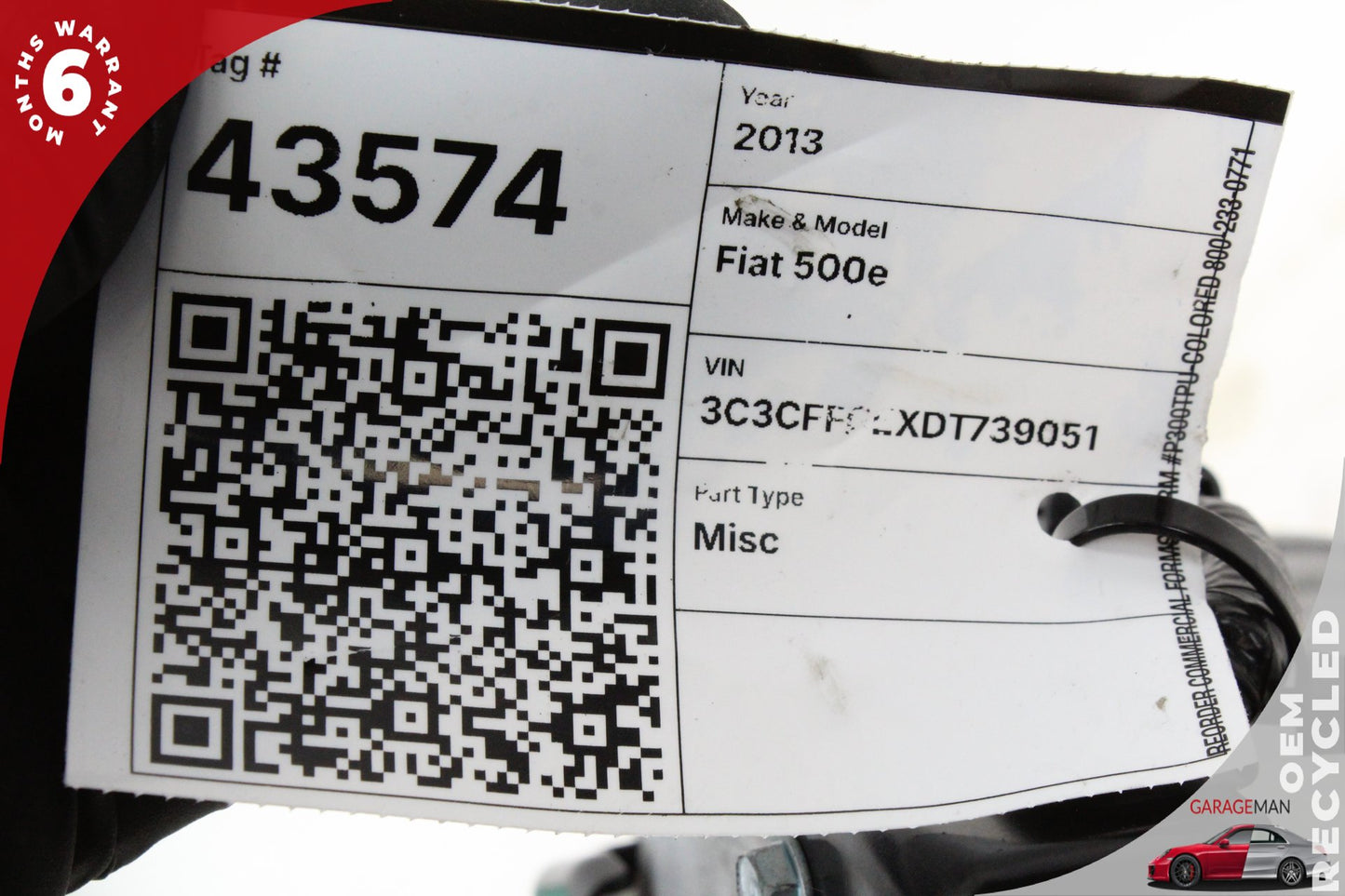 2013-2019 Fiat 500e EV Electric AC A/C Air Conditioning Compressor 68106049AE