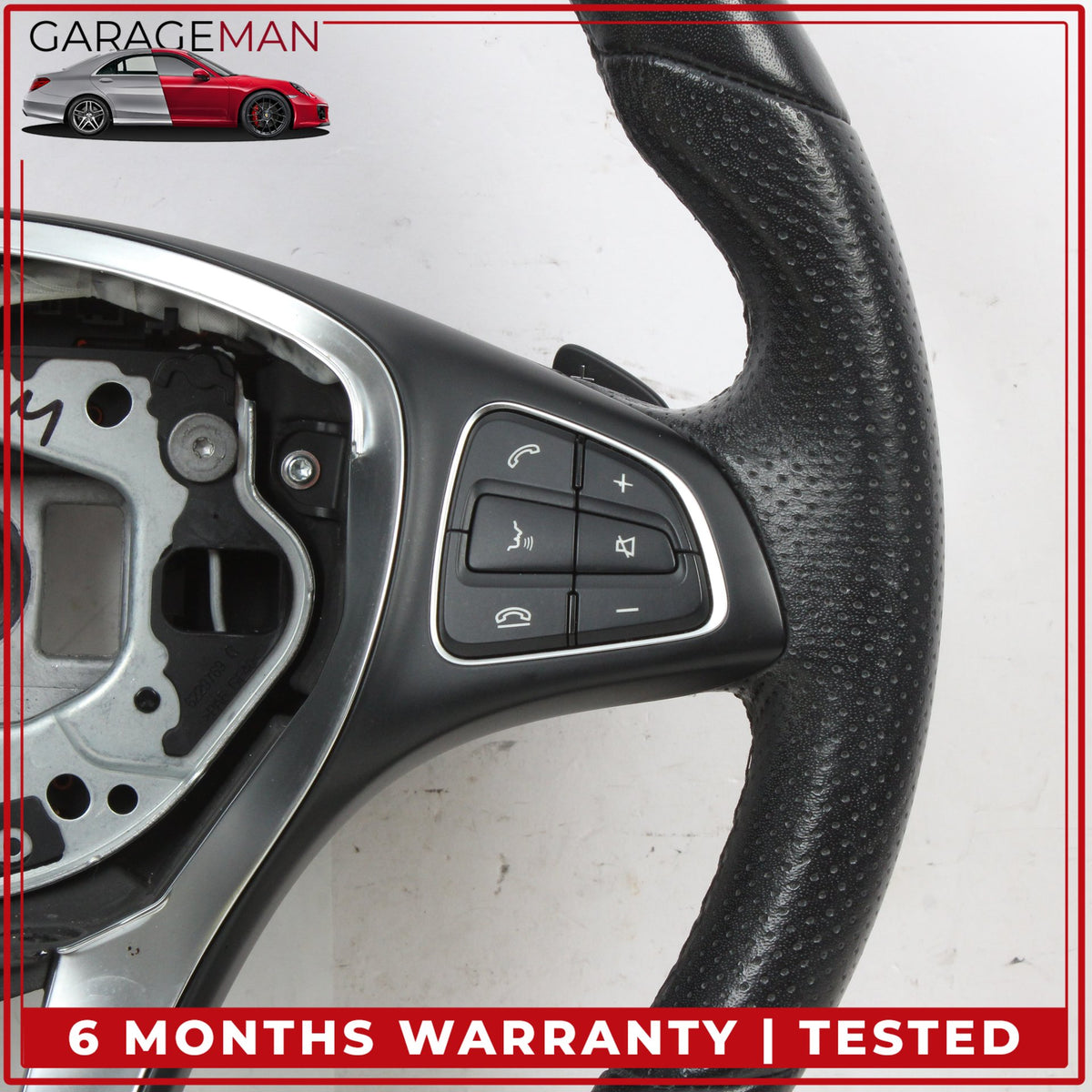 2014-2020 Mercedes X156 GLA250 Steering Wheel w/ Paddle Shifters 0004607411 OEM