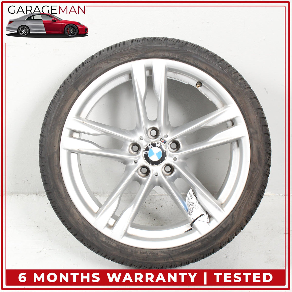 2013-2019 BMW 650i F06 Sedan Wheel Rim w/ Tire 7843715 OEM