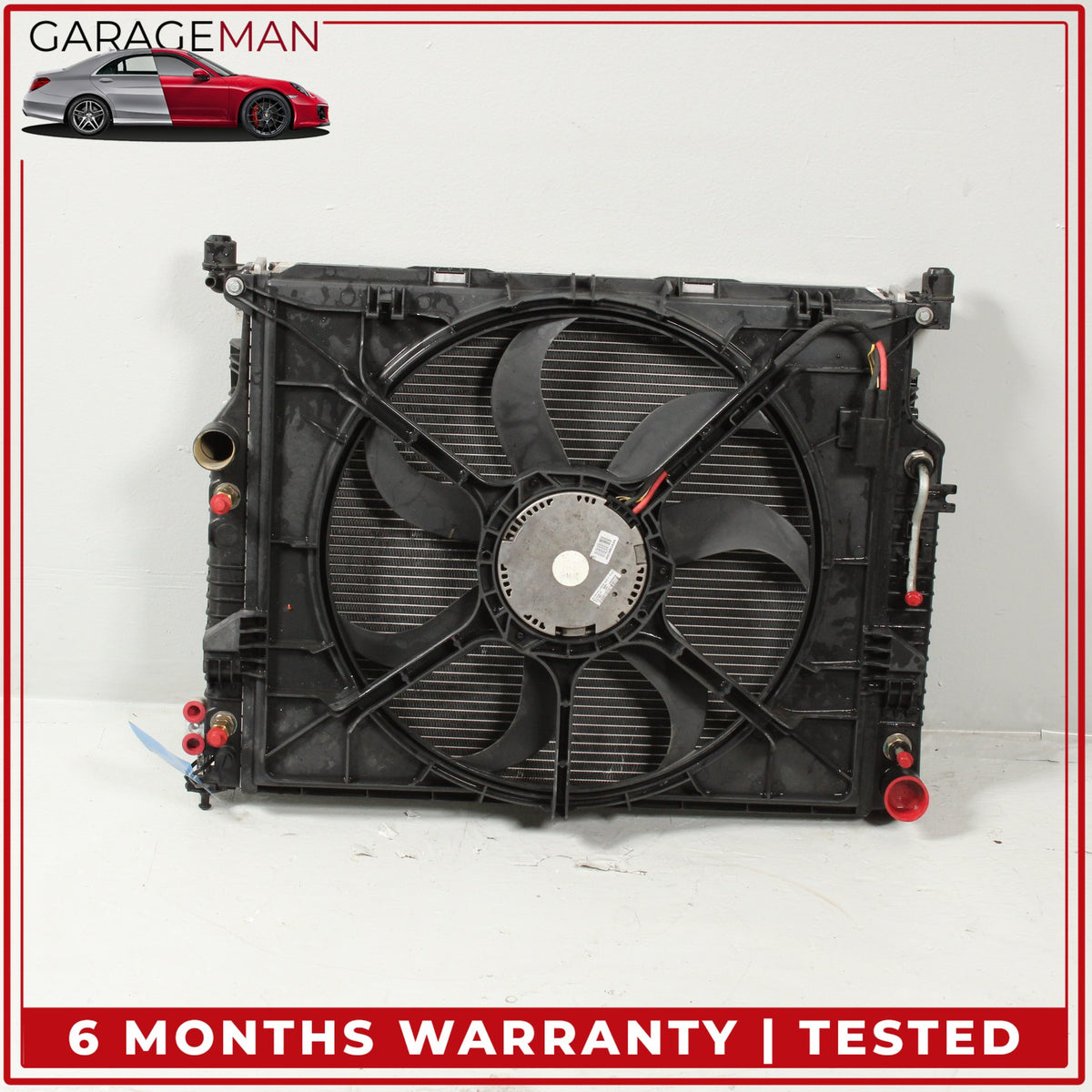 2006-2013 Mercedes W164 ML350 Cooling Radiator Fan Blade Shroud Assembly OEM