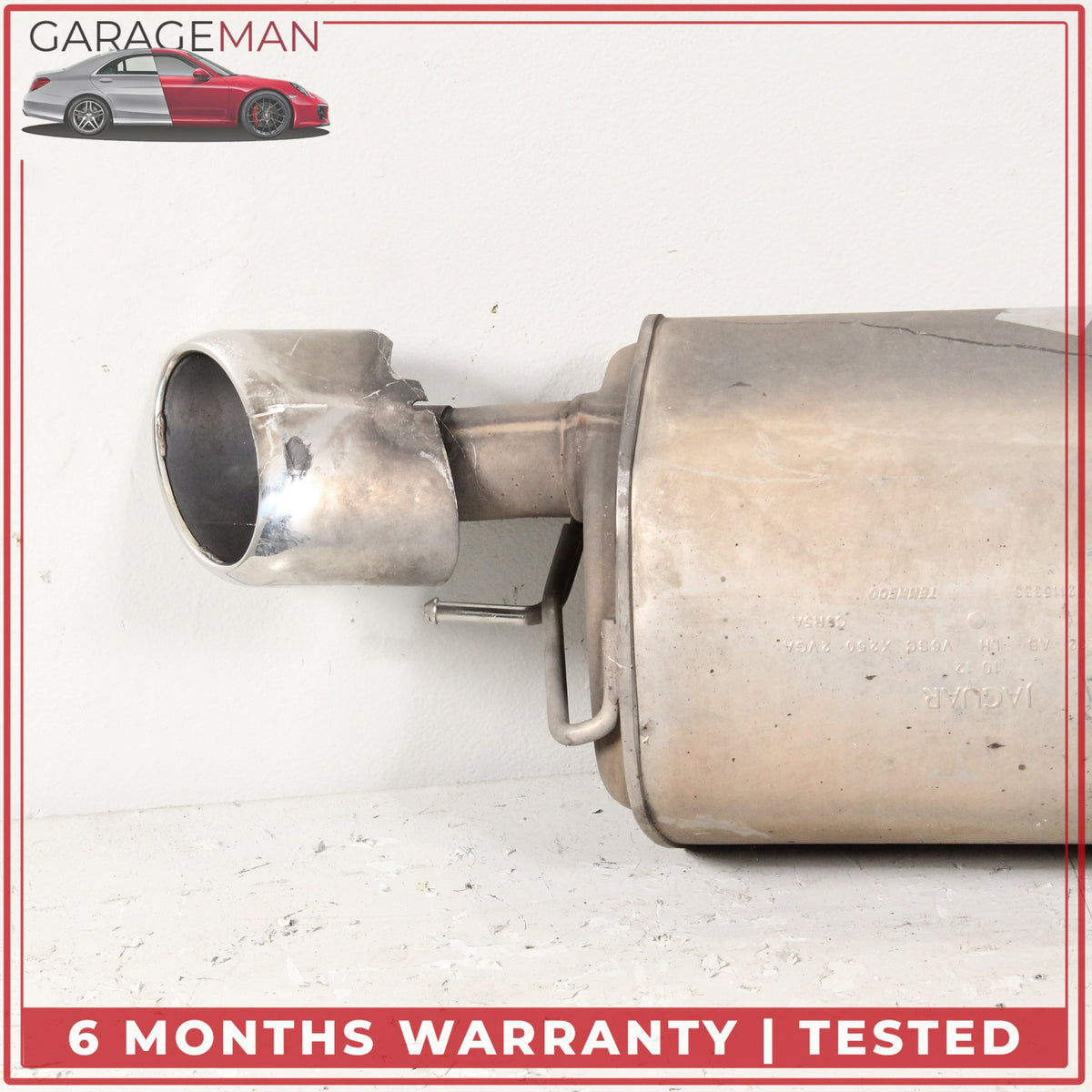 2013-2015 Jaguar XF X250 Exhaust Muffler Left and Right Side Set DX235230AB OEM
