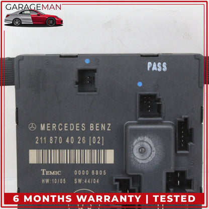 2003-2009 Mercedes W211 E350 E550 Rear Left Door Control Module 2118703185 OEM