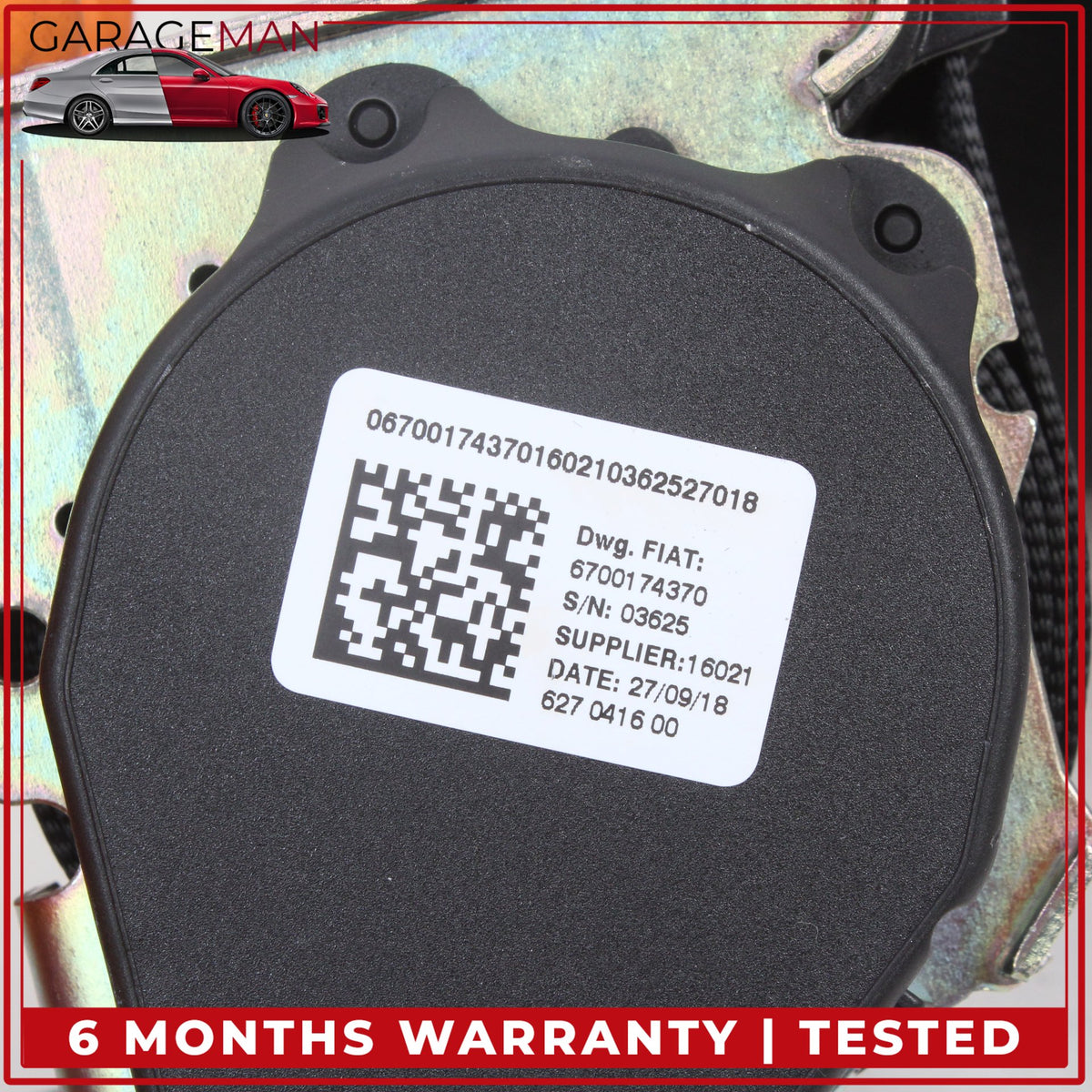 2014-2024 Maserati Ghibli M157 Rear Left or Right Side Seat Belt 670017437 OEM