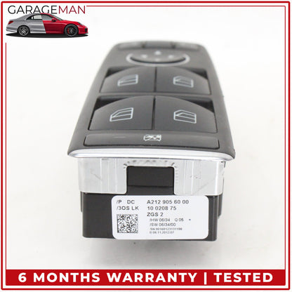 2008-2014 Mercedes W212 E350 Front Left Side Master Window Control Switch OEM