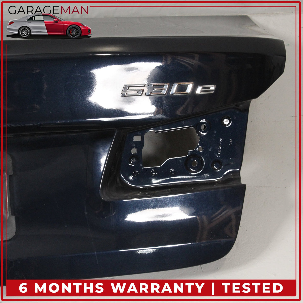 2017-2023 BMW 530e G30 Rear Trunk Lid Panel Assembly Imperial Blue Metallic OEM