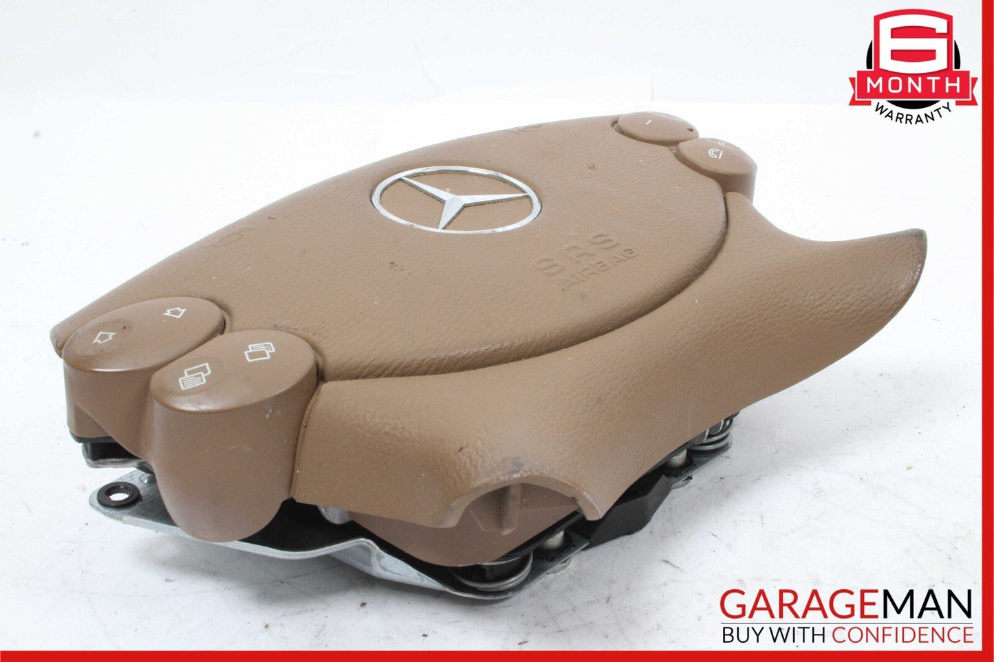 03-12 Mercedes E350 CLS500 SL500 G55 AMG Steering Wheel Airbag Air Bag Brown