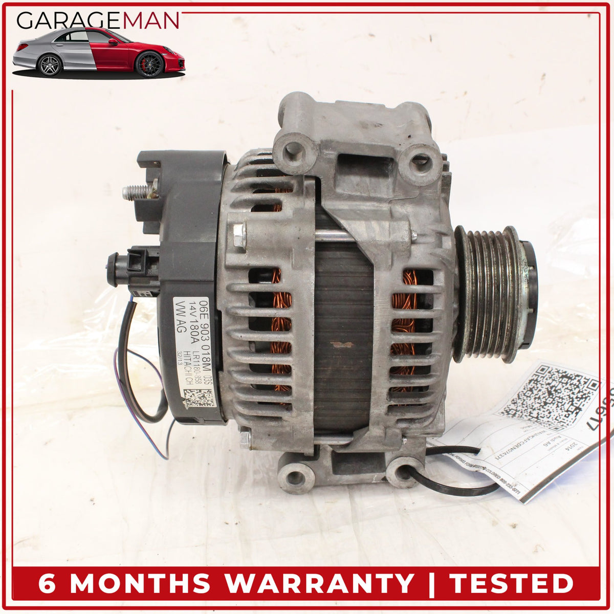 2012-2015 Audi A6 3.0L Engine Motor Alternator Generator 14V 180A 06E903018M OEM