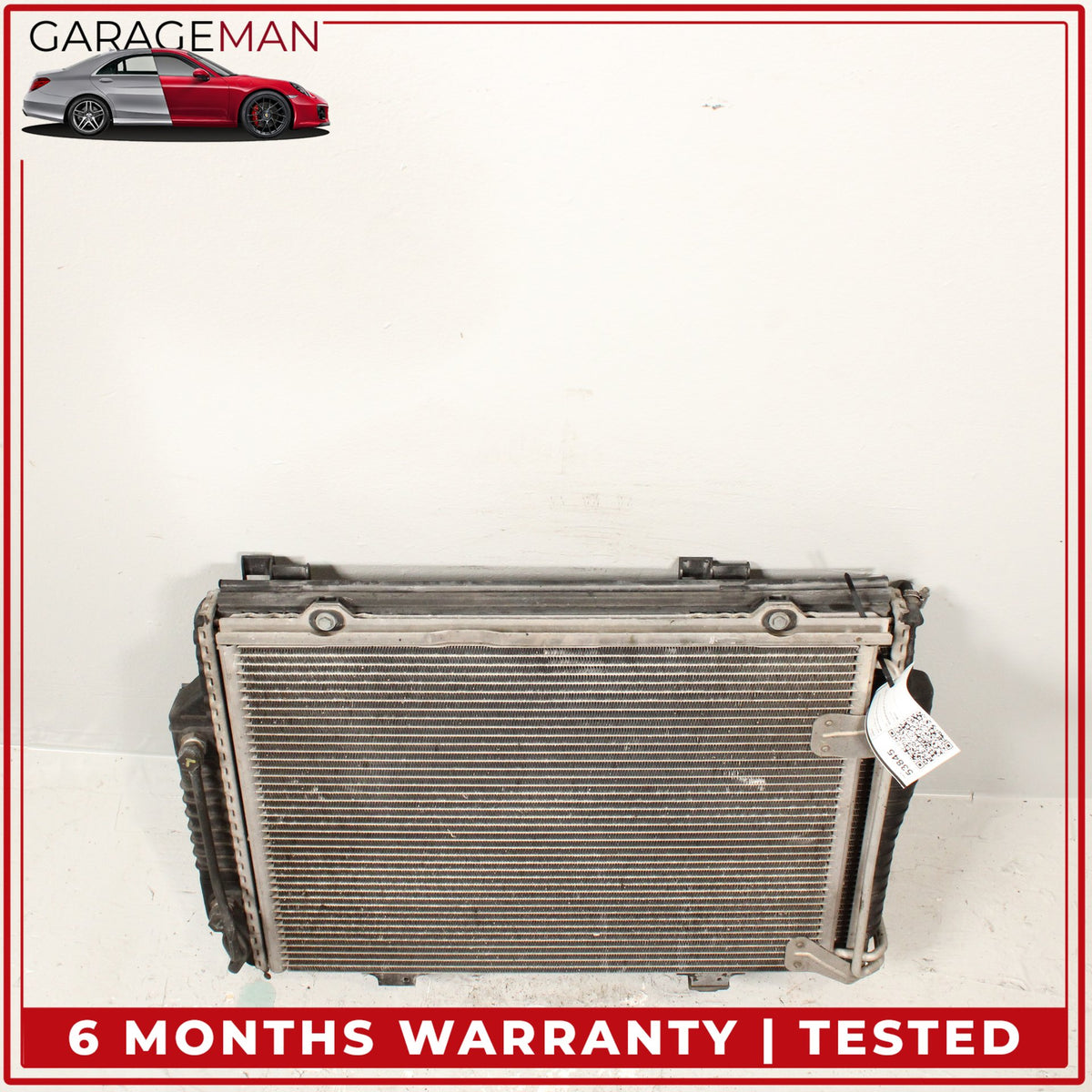 2001-2004 Mercedes R170 SLK320 Engine Cooling Radiator AC A/C Condenser OEM