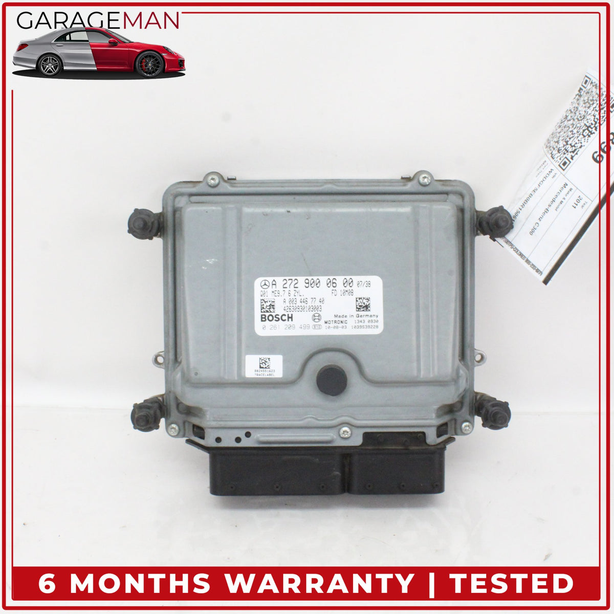 2008-2012 Mercedes W204 C300 E350 GLK350 M272 Engine Control Module Unit OEM