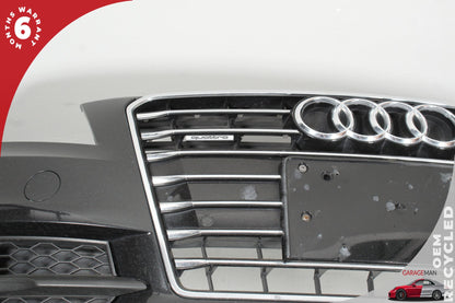 2012-2015 Audi A7 4G Sedan Front Bumper Cover 4G8807065AH Phantom Black Pearl OEM