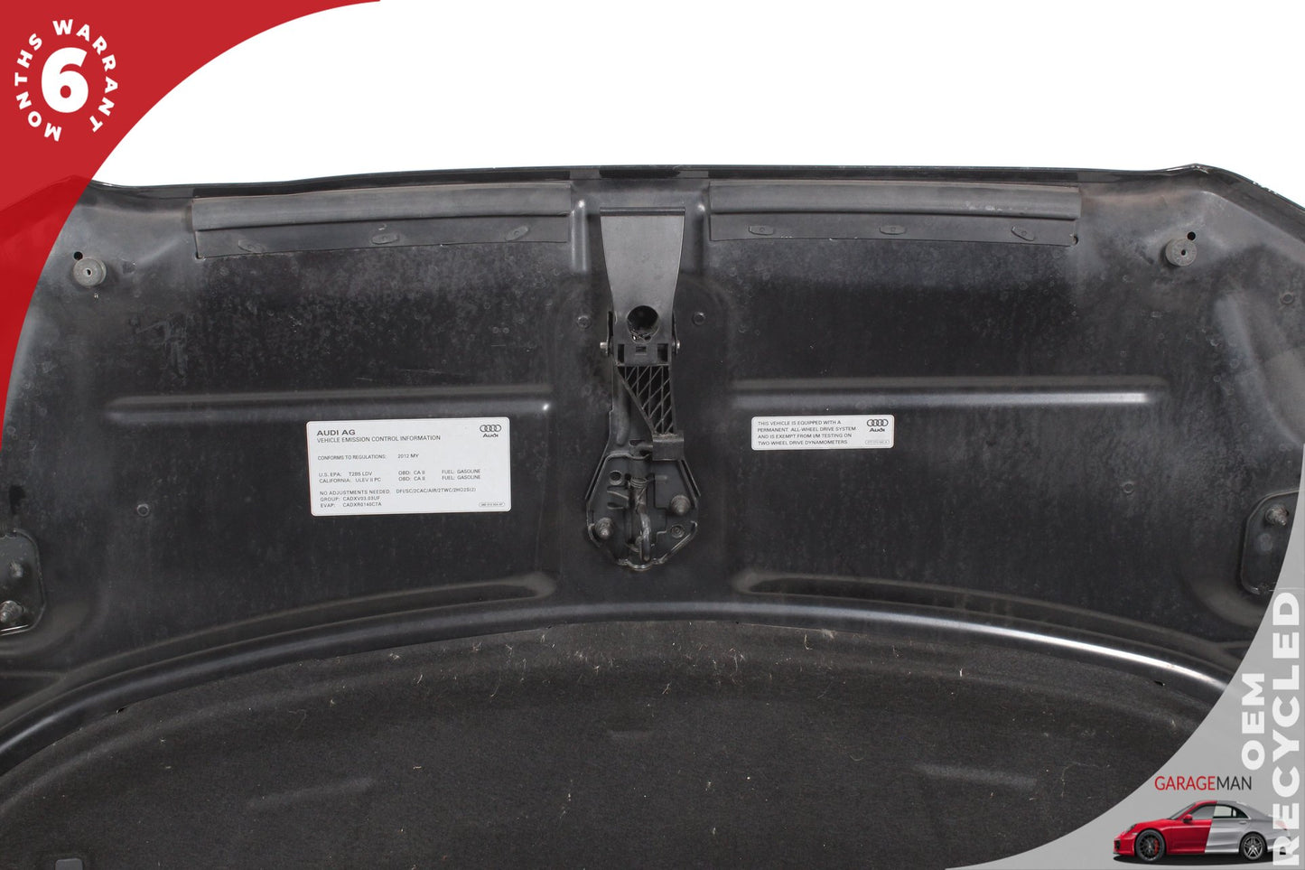 2012-2018 Audi A6 S6 Sedan Front Hood Bonnet Panel Black 4G0823029A OEM