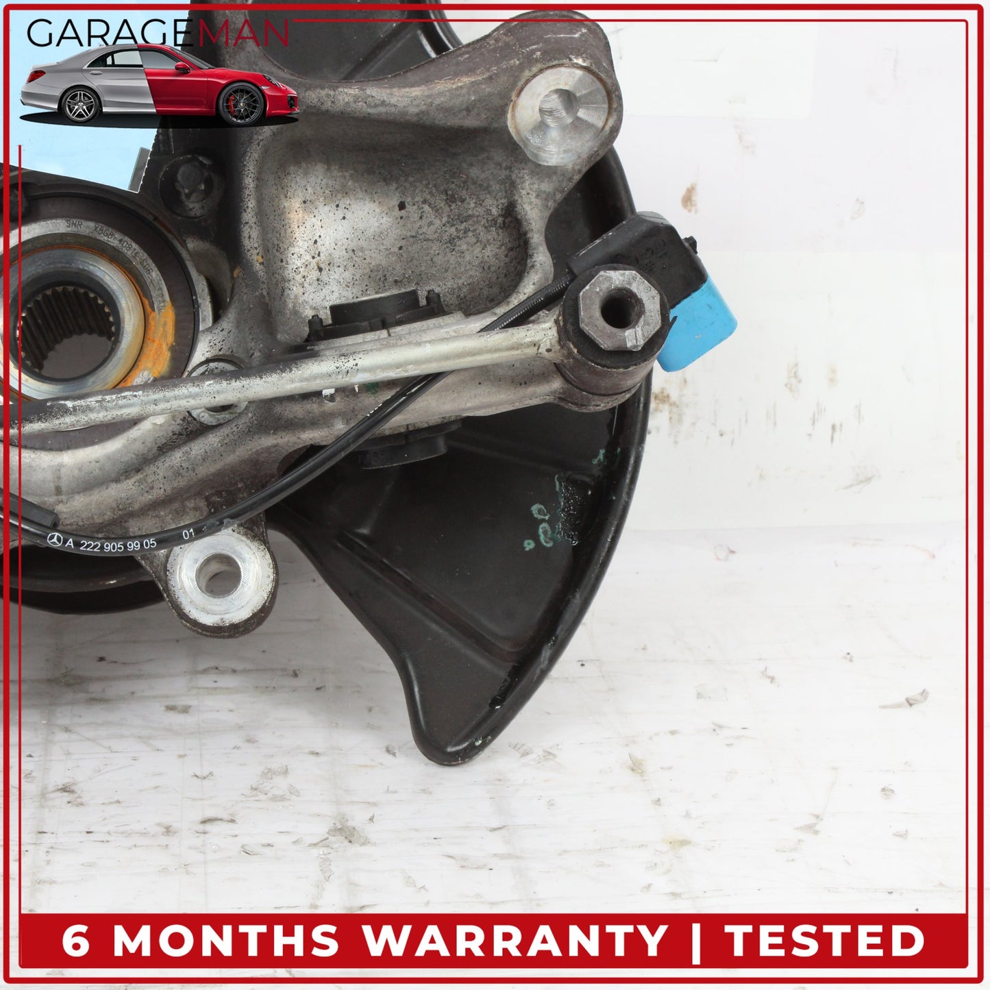 2014-2020 Mercedes W222 S550e Rear Left Side Spindle Knuckle Wheel Hub OEM