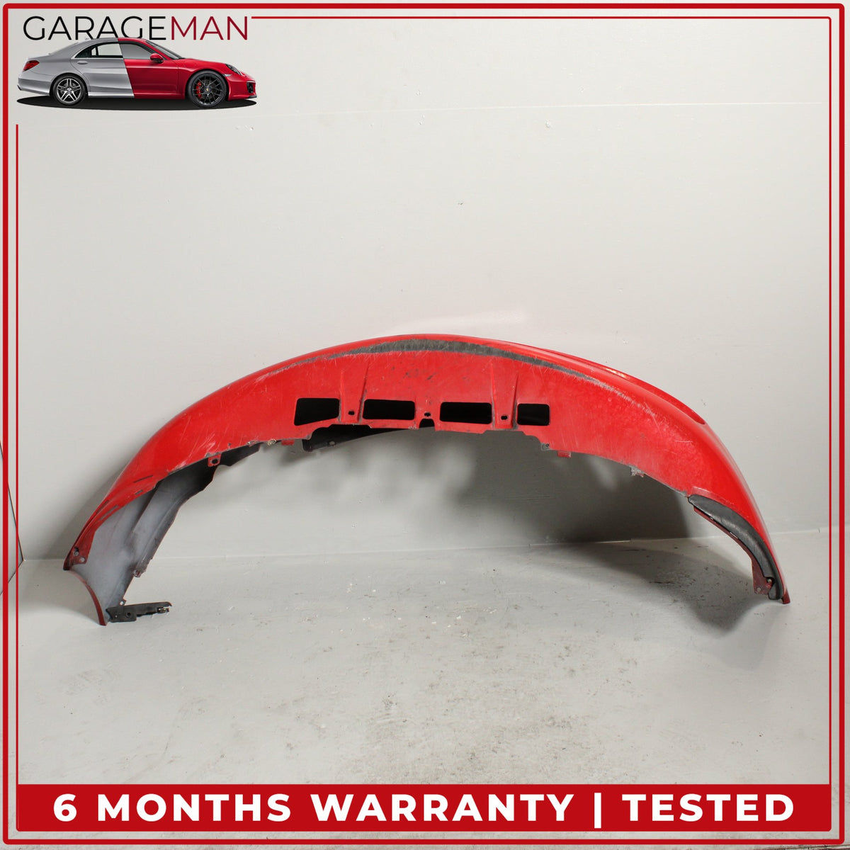1999-2001 Porsche 911 996 Convertible Front Bumper Cover Red 99650511102 OEM