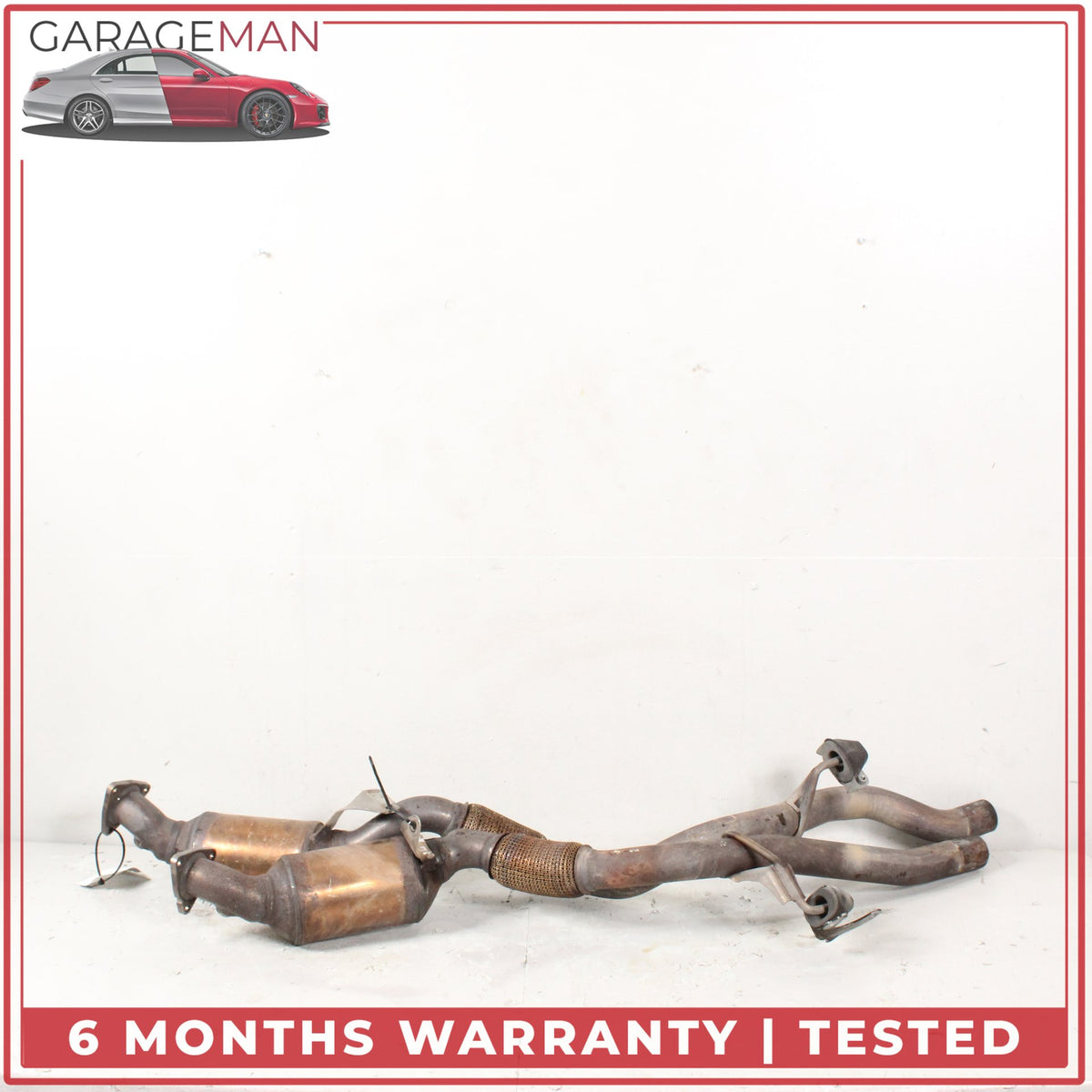 2011-2018 Porsche Cayenne 958 3.6L VR6 Left & Right Side Exhaust Downpipe OEM