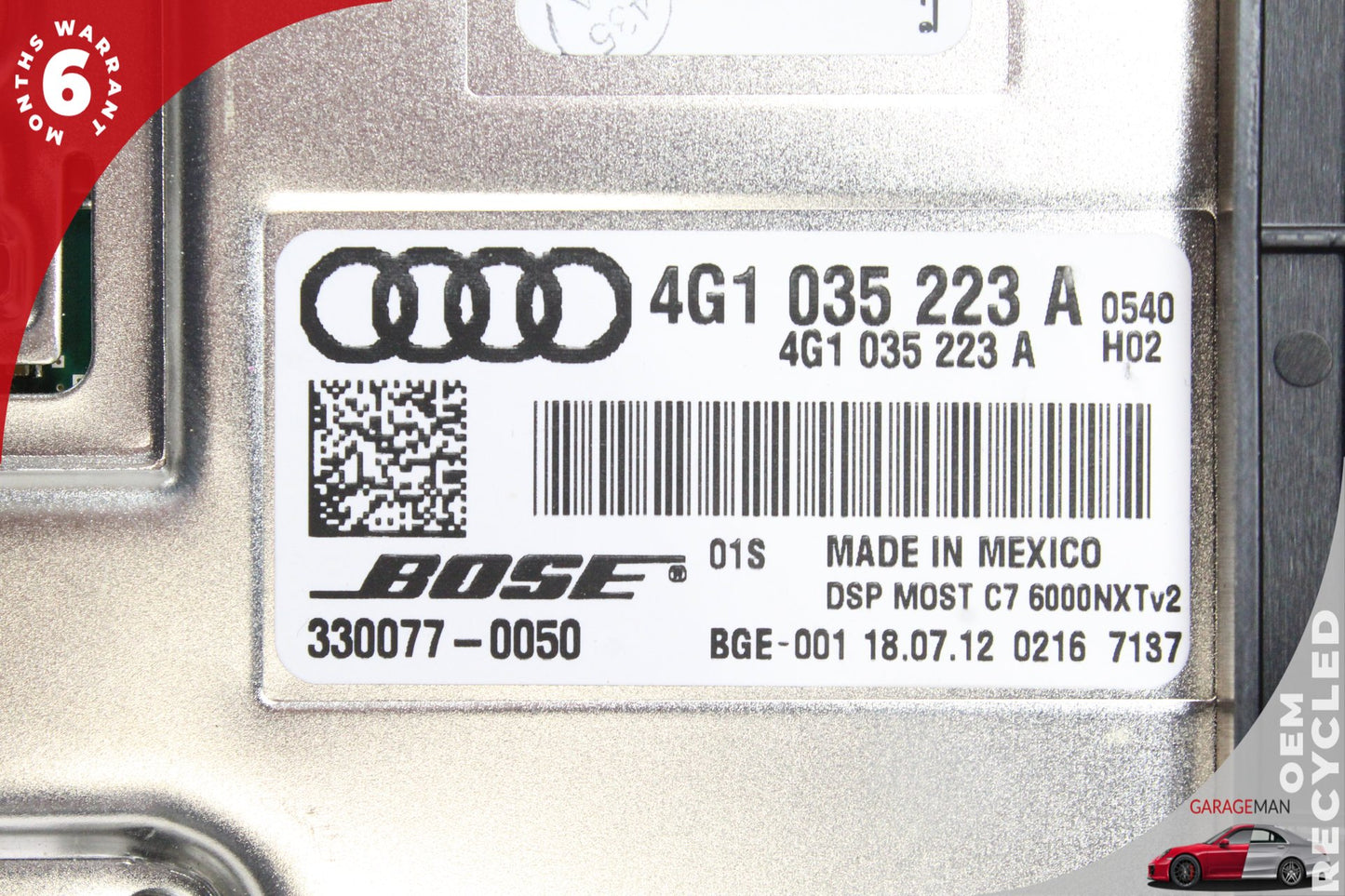 2011-2016 Audi A8 Sedan Audio Amplifier AMP Bose 4G1035223A Genuine