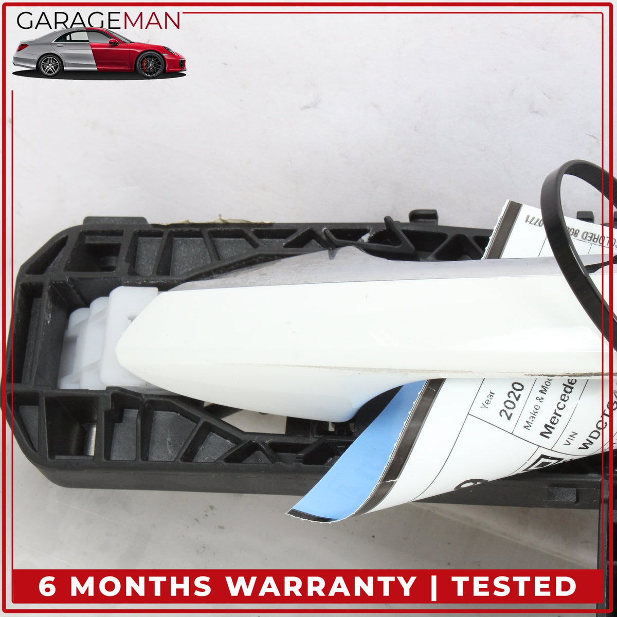 2015-2020 Mercedes X156 GLA250 Rear Left Exterior Door Handle Polar White OEM